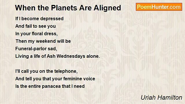 Uriah Hamilton - When the Planets Are Aligned