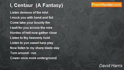 David Harris - I, Centaur  (A Fantasy)