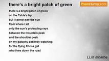 LLM Mbatha - there’s a bright patch of green