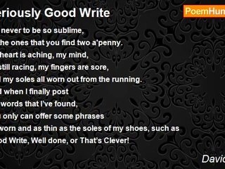 David Taylor - Seriously Good Write