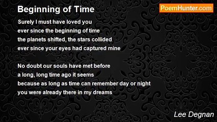 Lee Degnan - Beginning of Time