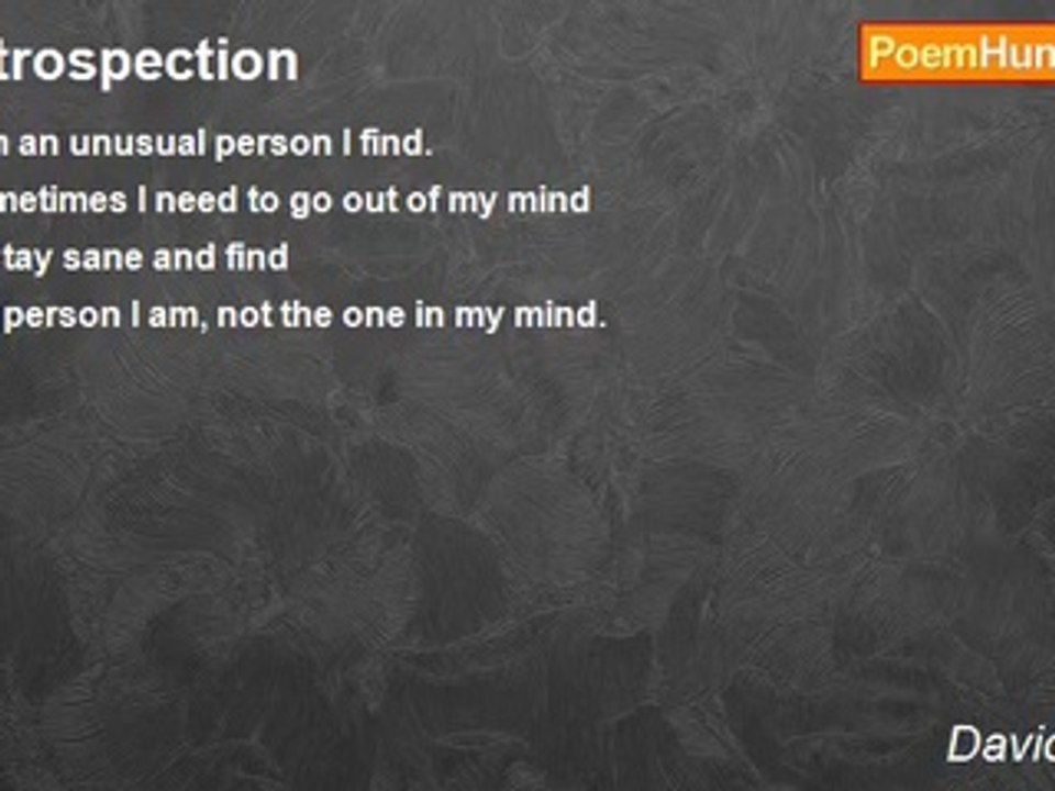 David Taylor - Introspection