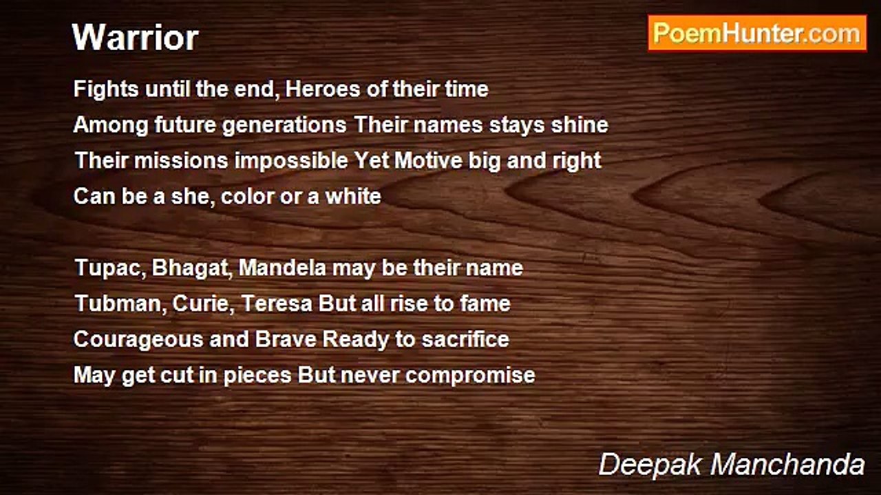 Deepak Manchanda - Warrior