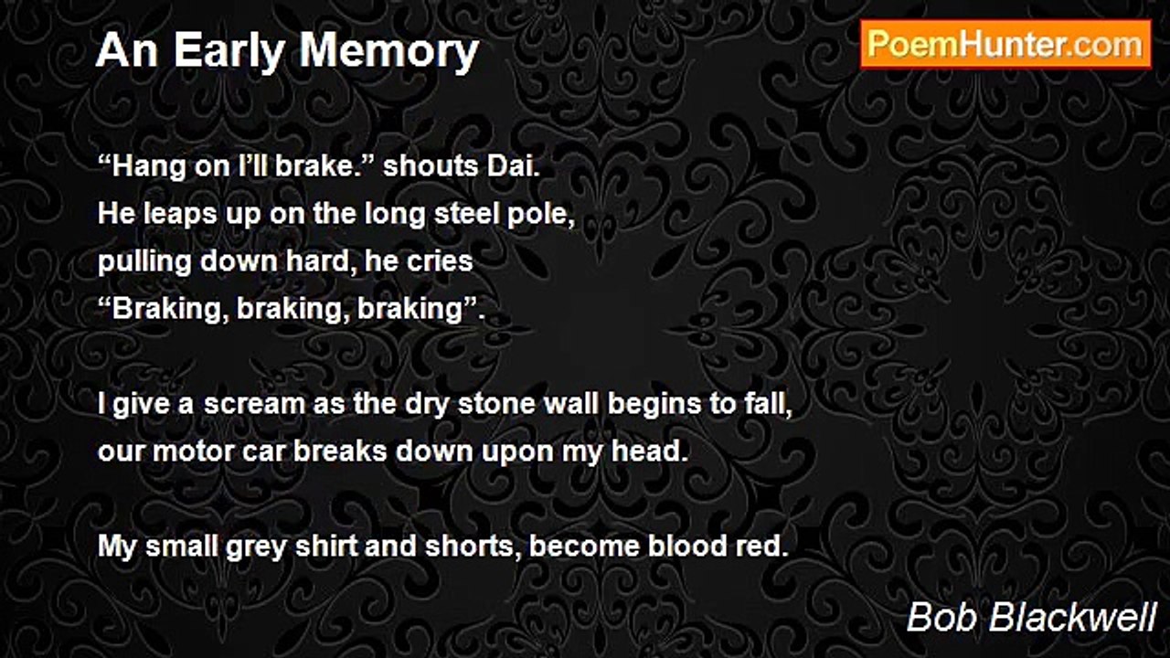 Bob Blackwell - An Early Memory
