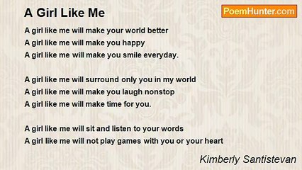 Kimberly Santistevan - A Girl Like Me