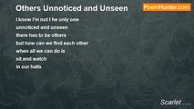 Scarlet ..... - Others Unnoticed and Unseen