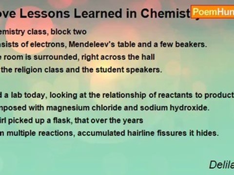 Delilah Miller - Love Lessons Learned in Chemistry