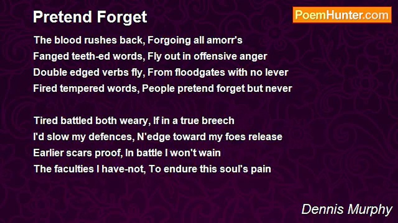 Dennis Murphy - Pretend Forget