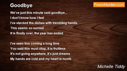 Michelle Tiddy - Goodbye