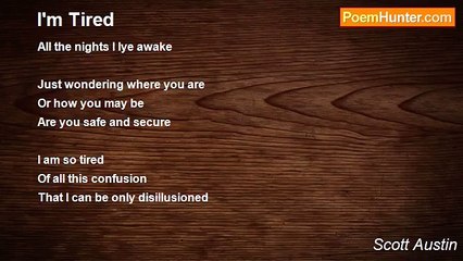 Scott Austin - I'm Tired