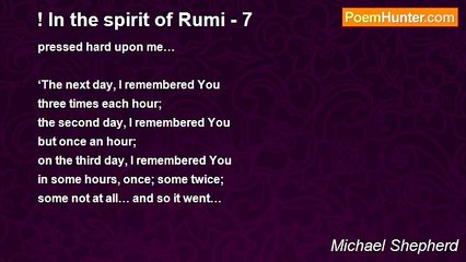 Michael Shepherd - ! In the spirit of Rumi - 7