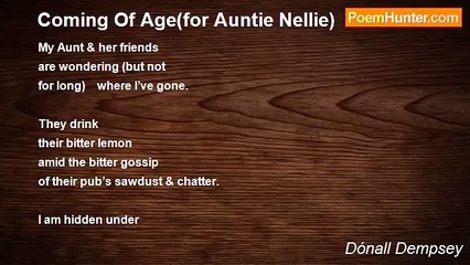 Dónall Dempsey - Coming Of Age(for Auntie Nellie)
