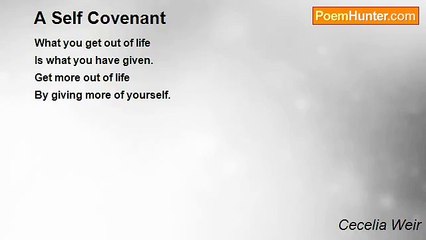 Cecelia Weir - A Self Covenant