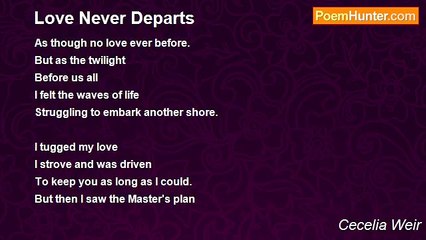Cecelia Weir - Love Never Departs