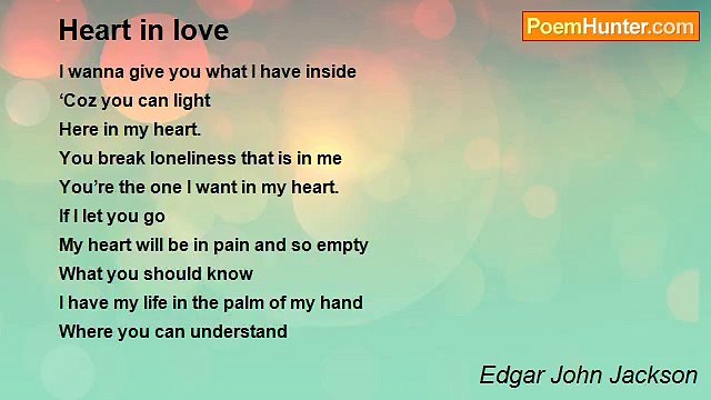 Edgar John Jackson - Heart in love