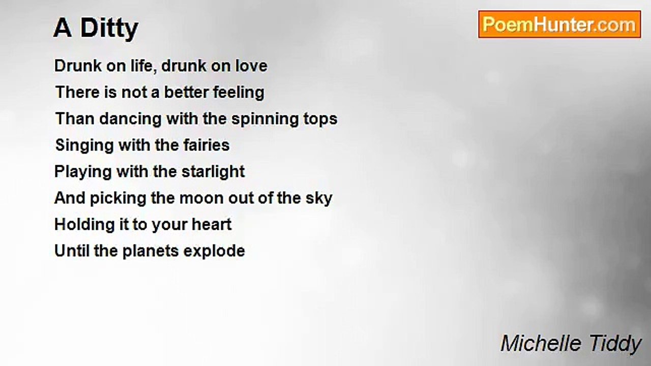 Michelle Tiddy - A Ditty