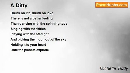 Michelle Tiddy - A Ditty