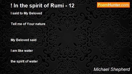 Michael Shepherd - ! In the spirit of Rumi - 12