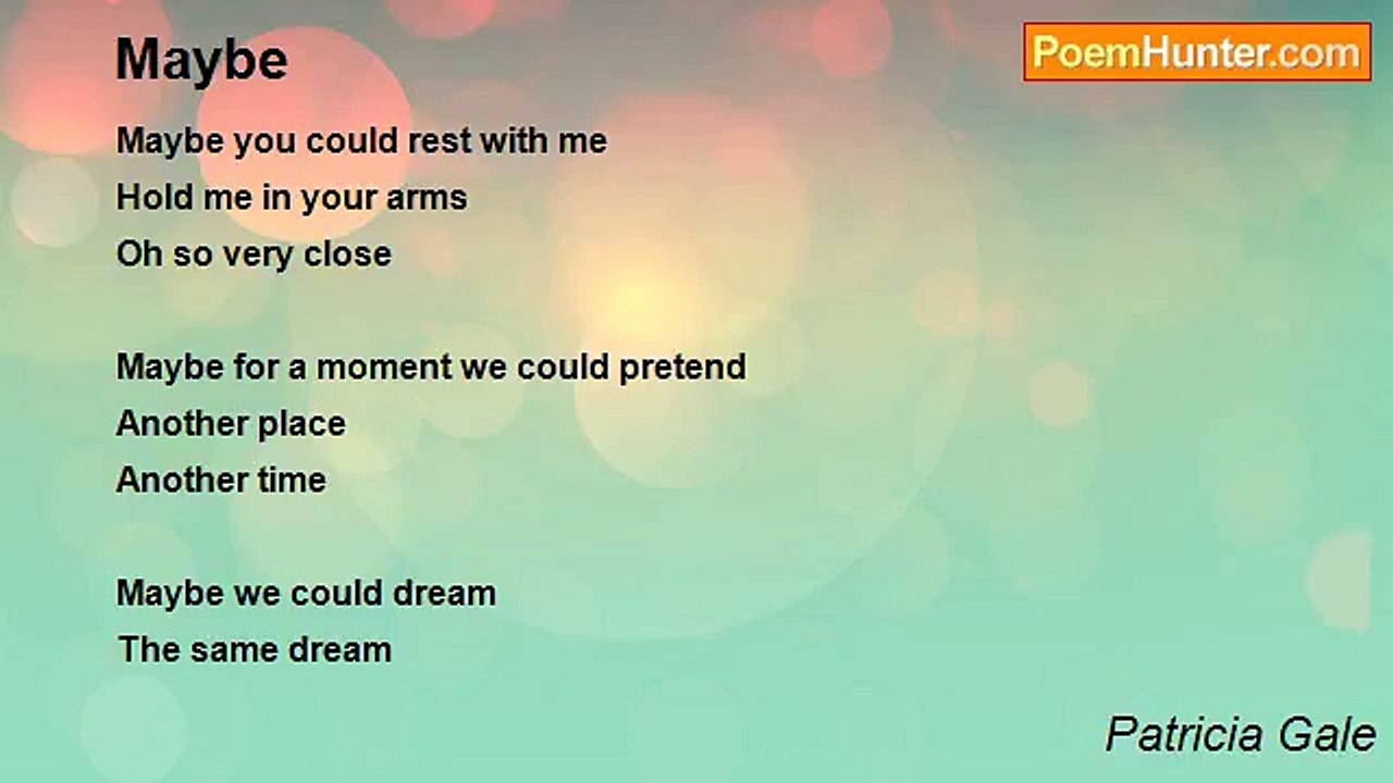Patricia Gale - Maybe