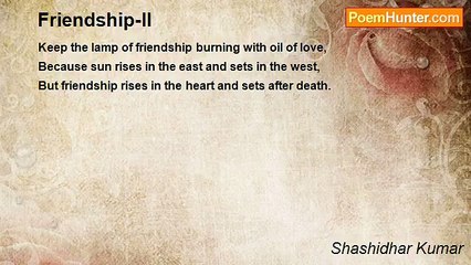 Shashidhar Kumar - Friendship-II