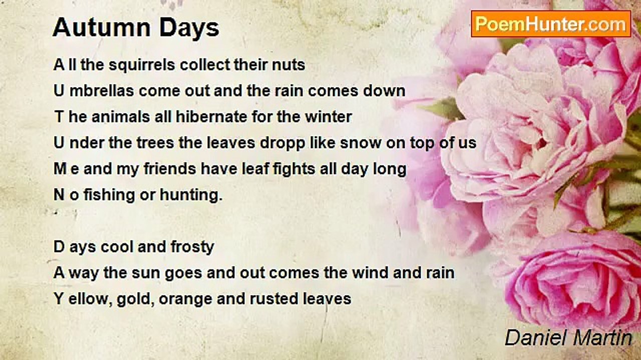Daniel Martin - Autumn Days