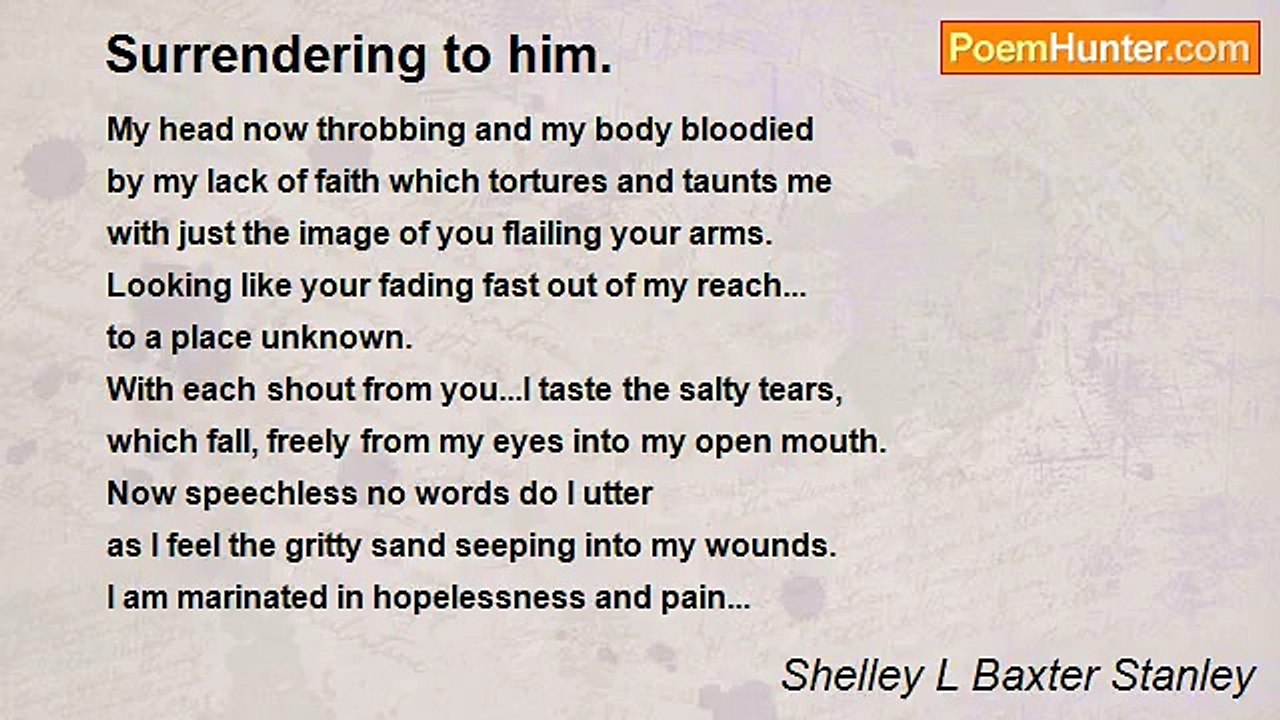Shelley L Baxter - Surrendering to him.