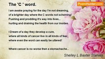 Shelley L Baxter - The 'C ' word.