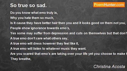 Christina Acosta - So true so sad.