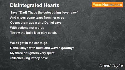David Taylor - Disintegrated Hearts