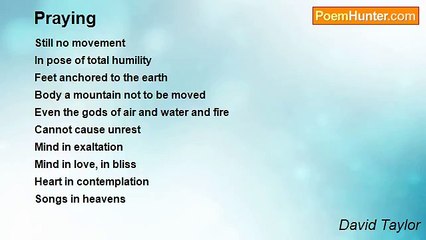 David Taylor - Praying