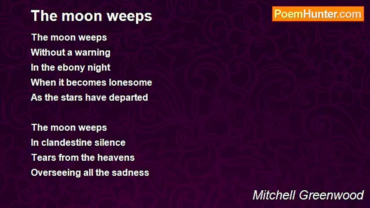 Mitchell Greenwood - The moon weeps