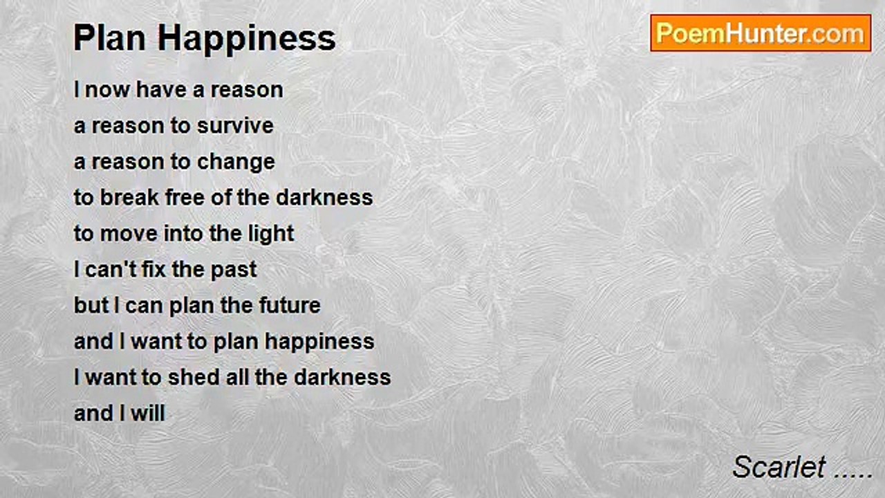 Scarlet ..... - Plan Happiness