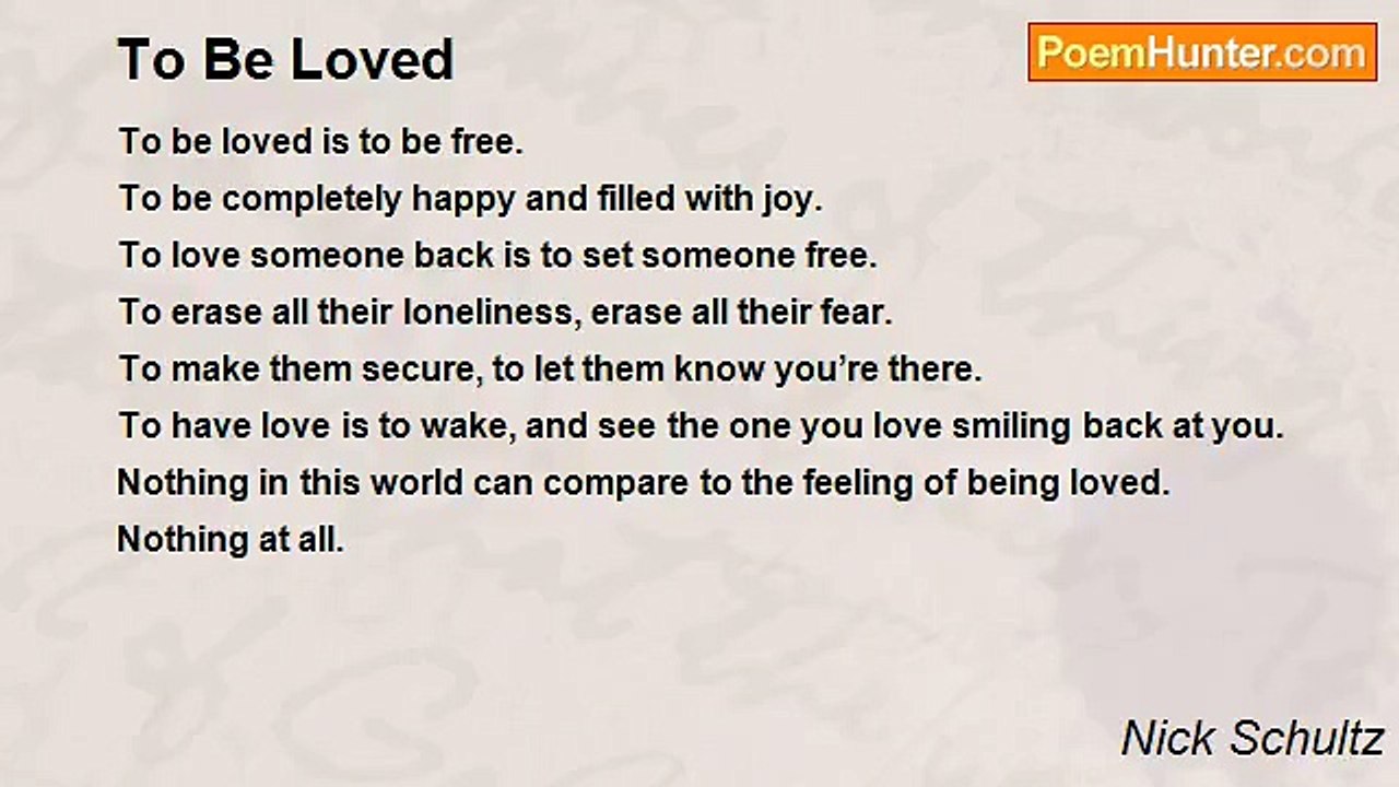 Nick Schultz - To Be Loved