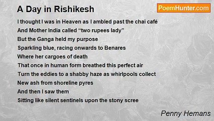 Penny Hemans - A Day in Rishikesh