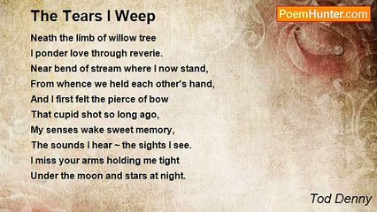 Tod Denny - The Tears I Weep