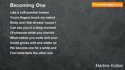 Martine Kolber - Becoming One