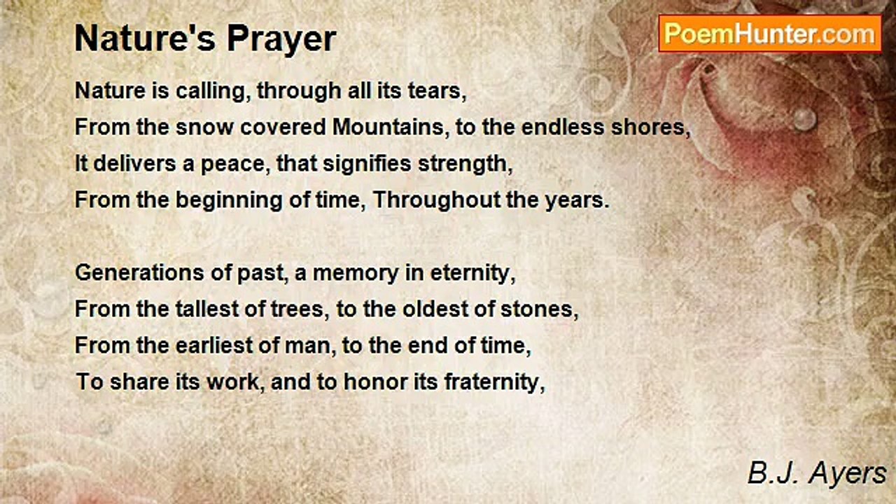B.J. Ayers - Nature's Prayer