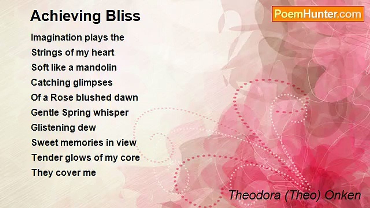 Theodora (Theo) Onken - Achieving Bliss