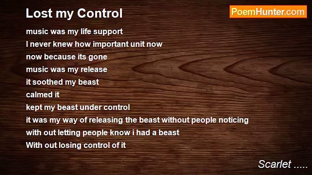 Scarlet ..... - Lost my Control