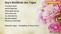 Ben Gieske - Day's End/Ende des Tages