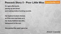 Alison Cassidy - Peacock Story 5 - Poor Little Miss P.