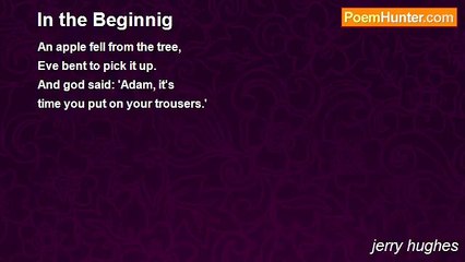 jerry hughes - In the Beginnig