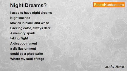 JoJo Bean - Night Dreams?