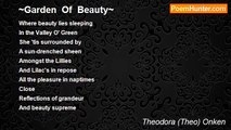 Theodora (Theo) Onken - ~Garden  Of  Beauty~