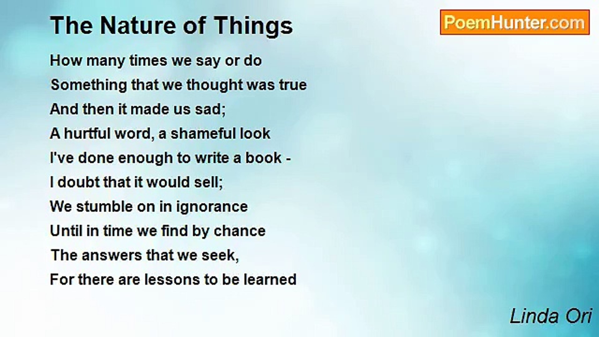 ⁣Linda Ori - The Nature of Things