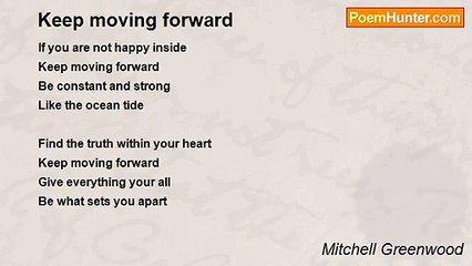 Mitchell Greenwood - Keep moving forward