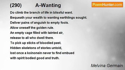 Melvina Germain - (290)          A-Wanting