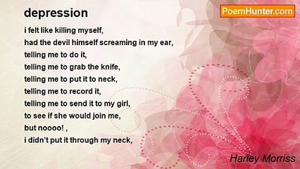 Harley Morriss - depression