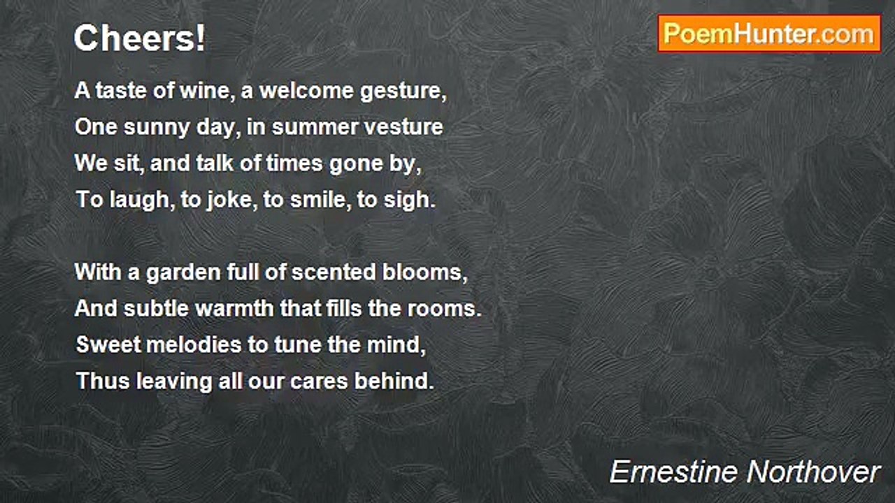 Ernestine Northover - Cheers!