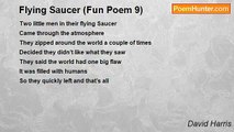 David Harris - Flying Saucer (Fun Poem 9)